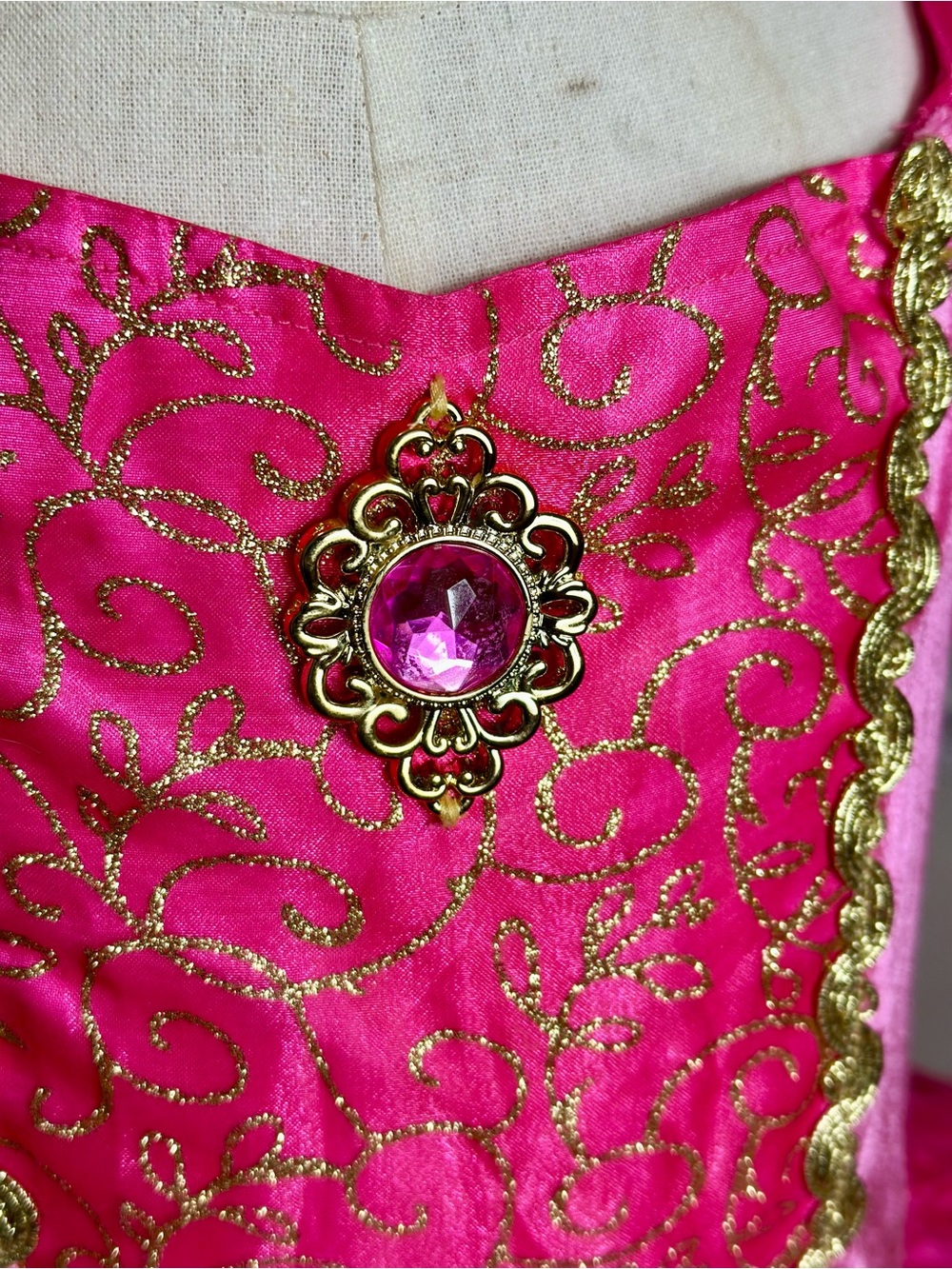 Girls Pink Princess Ball Gown Costume - Picture 6 of 13